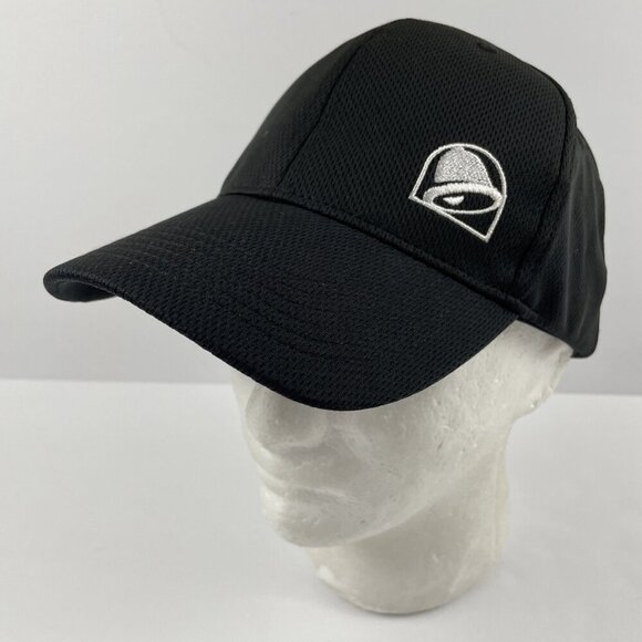 Taco Bell Snapback Hat Black Employee Uniform Embroidered 6 Panel Polyester - Picture 2 of 8